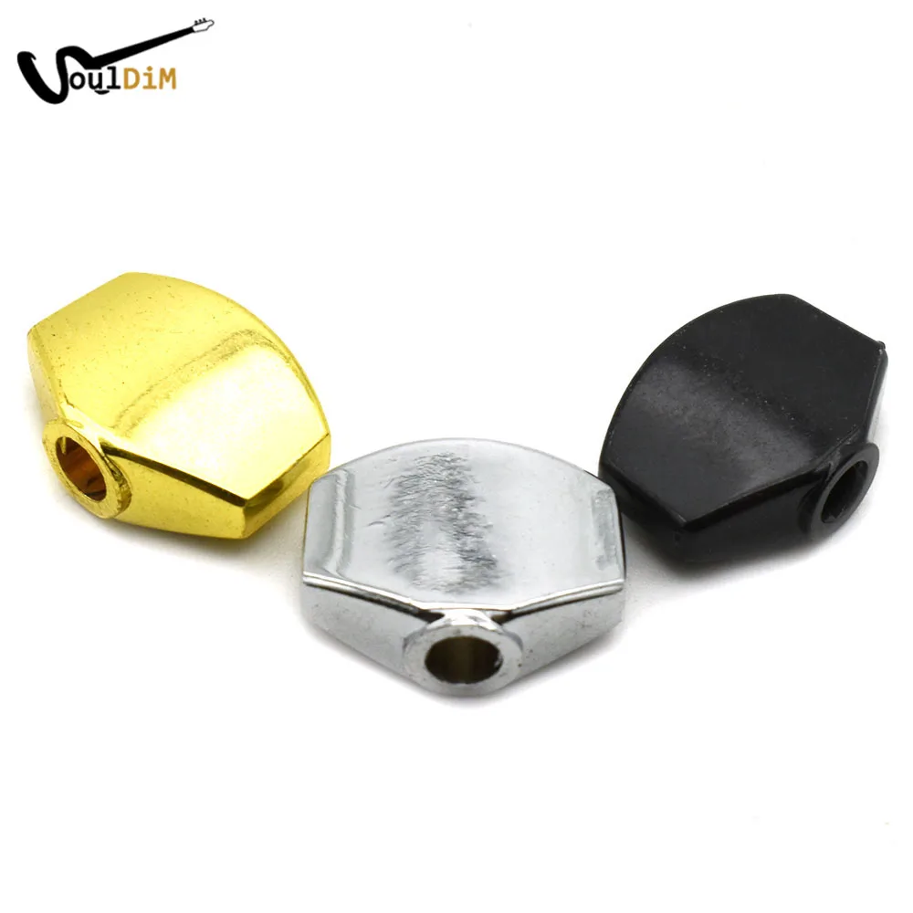 

60pcs Metal Small Square Shape Guitar Tuning Peg Tuner Machine Head replacement Buttons knob Handle Chrome/Gold/Black