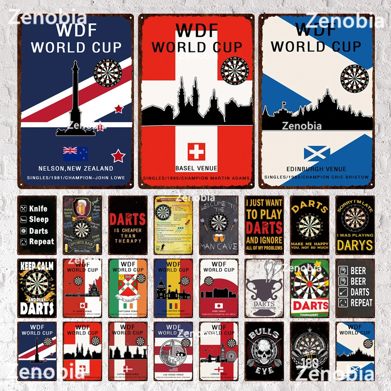 

Декор Zenobia Wdf Кубок мира винтажный знак страна плакаты металлический постер в стиле ретро Оловянная табличка Настенный декор гараж мужская ...