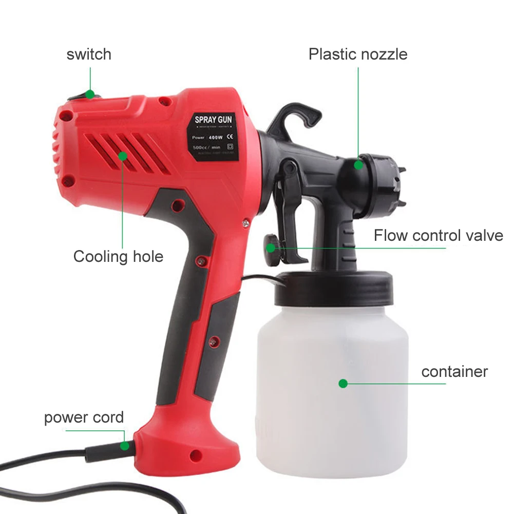 

400W Electric Paint Spray Machine for House DIY Painting Spraying High Power Electric Alcohol Compressor Device