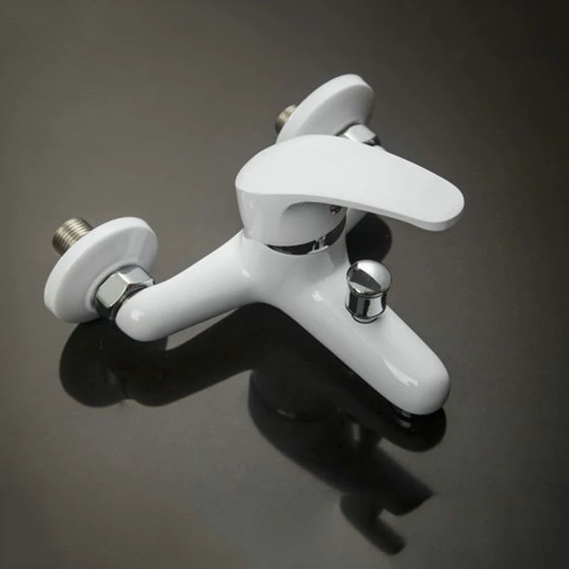 KEMAIDI настенные латунные краны смесители и смеситель горячей холодной воды белая