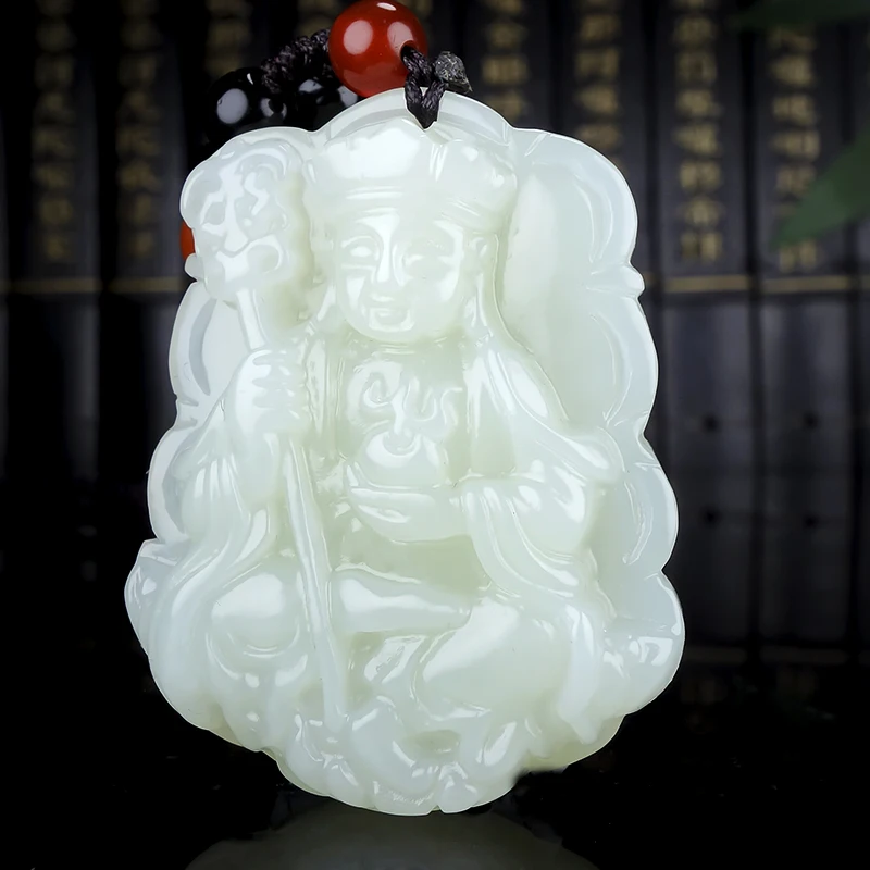 

Natural Ice Chalcedony Buddha Pendant Necklace