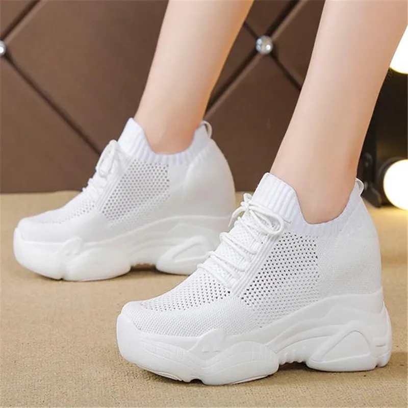 Кроссовки женские на массивной платформе повседневная обувь толстой подошве