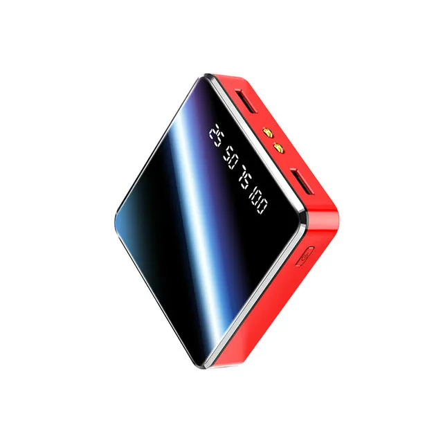 Ultrathin 30000mah power bank Portable USB Batteria Charger powerbank external battery pover bank for iPhone X Samsung xiaomi - Цвет: Red