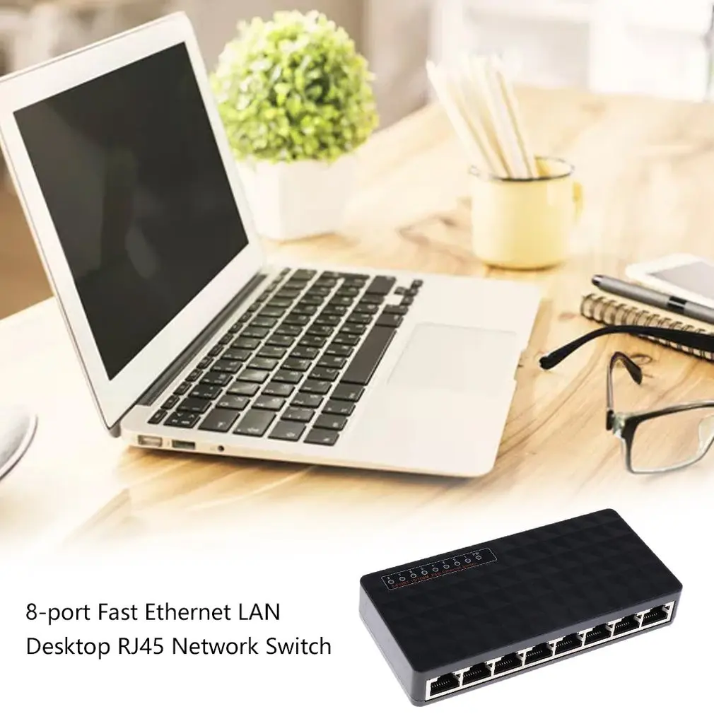 8-коммутатор концентратор LAN 10/100 Мбит/с полный дуплекс Gigabit Ethernet Настольный сетевой переключатель DW-SW8370-T8 EU AU штекер