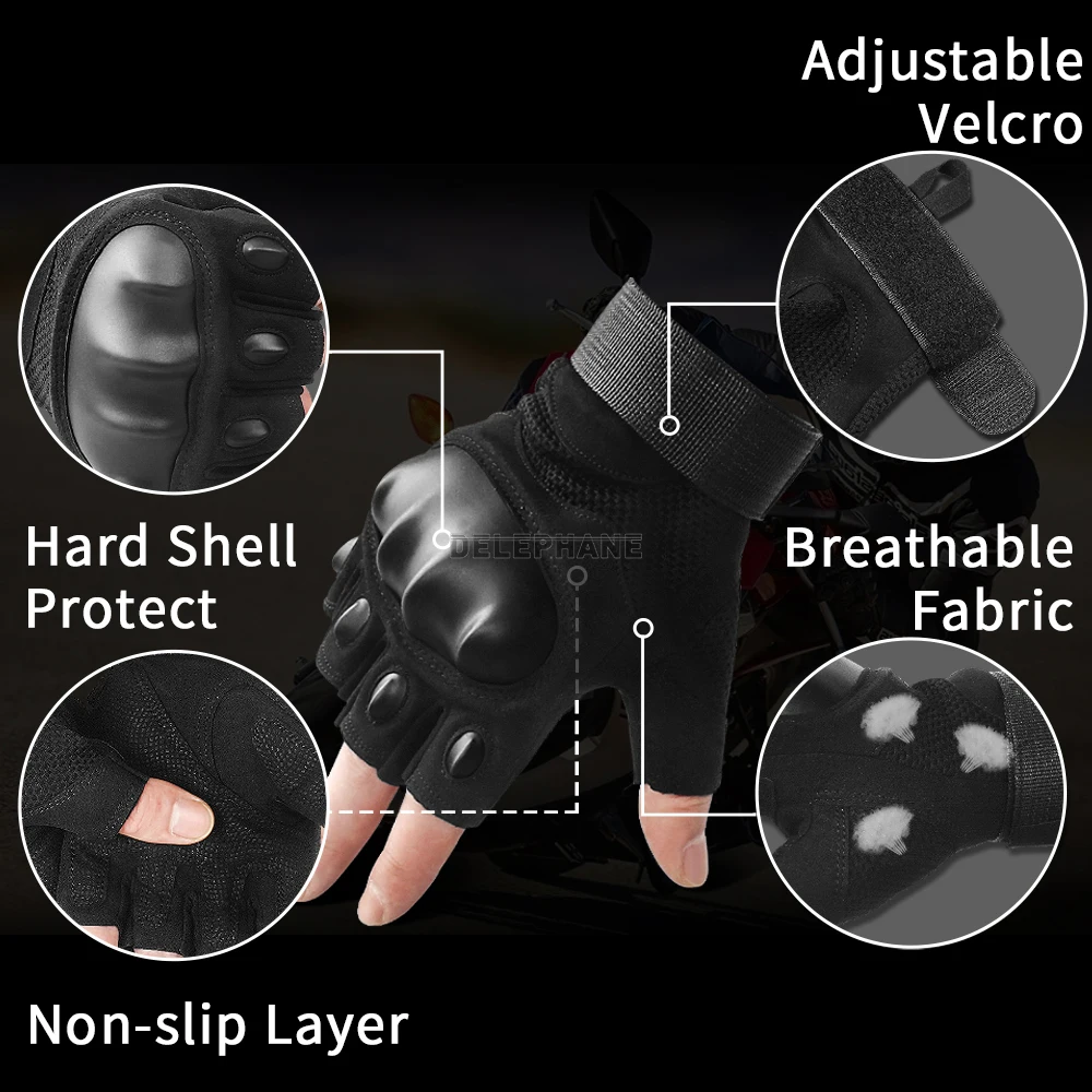 Прочные тактические перчатки на кулаках военные с полупальцами для женщин и