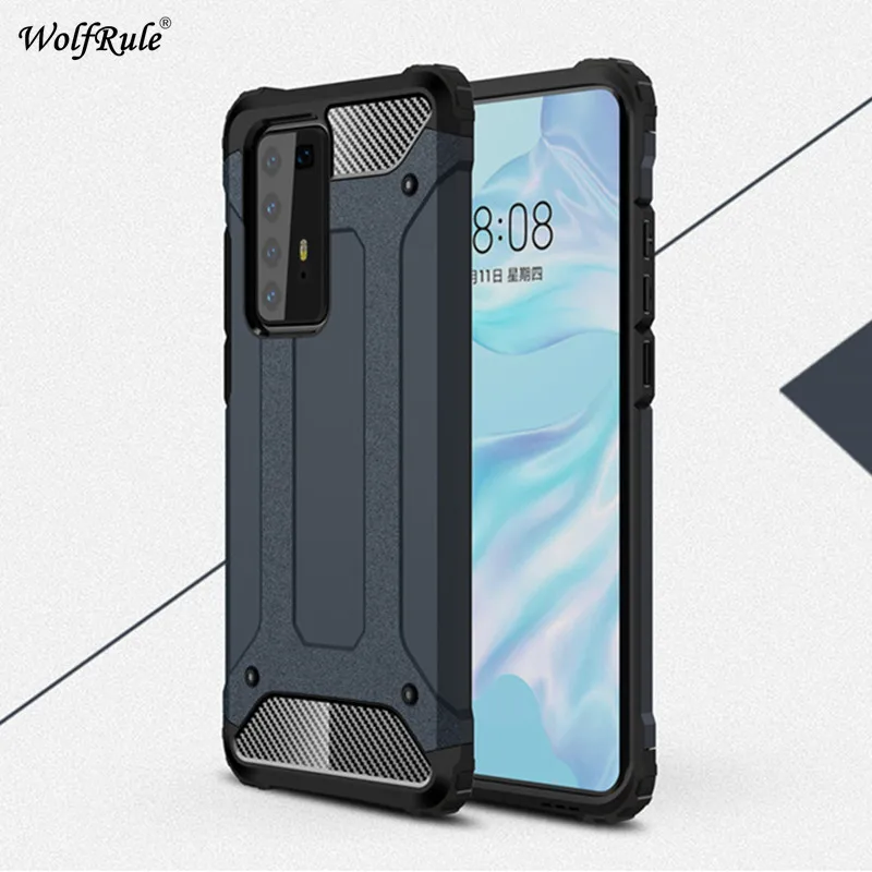 

Чехол-накладка для Huawei P40 Pro, ТПУ, поликарбонат, жесткий