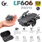 LF606 мини-Квадрокоптер с камерой 4K HD складные Дроны с одной кнопкой возврата FPV Follow Me RC вертолет Квадрокоптер детские игрушки