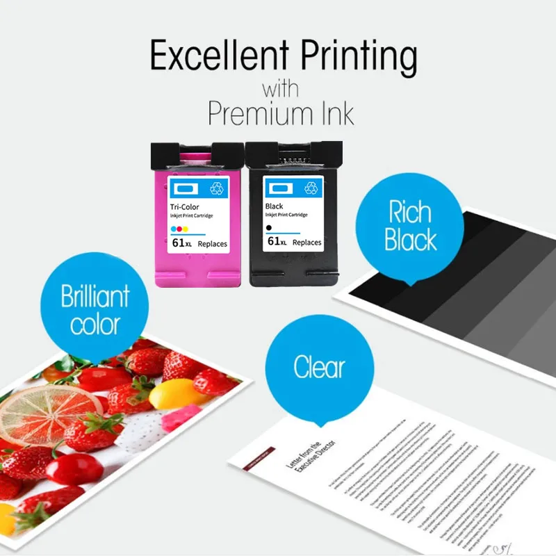 Картридж 61XL для hp 61xl чернильный картридж 61 hp61 Deskjet 1000 1050 1055 2000 2050 2512 3000 J110a 5530 4500 |