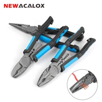 newacalox 8 multi tools pliers crimping pliers stripper pliers wire pliers long nose pliers cutting nippers pliers jewelry tool