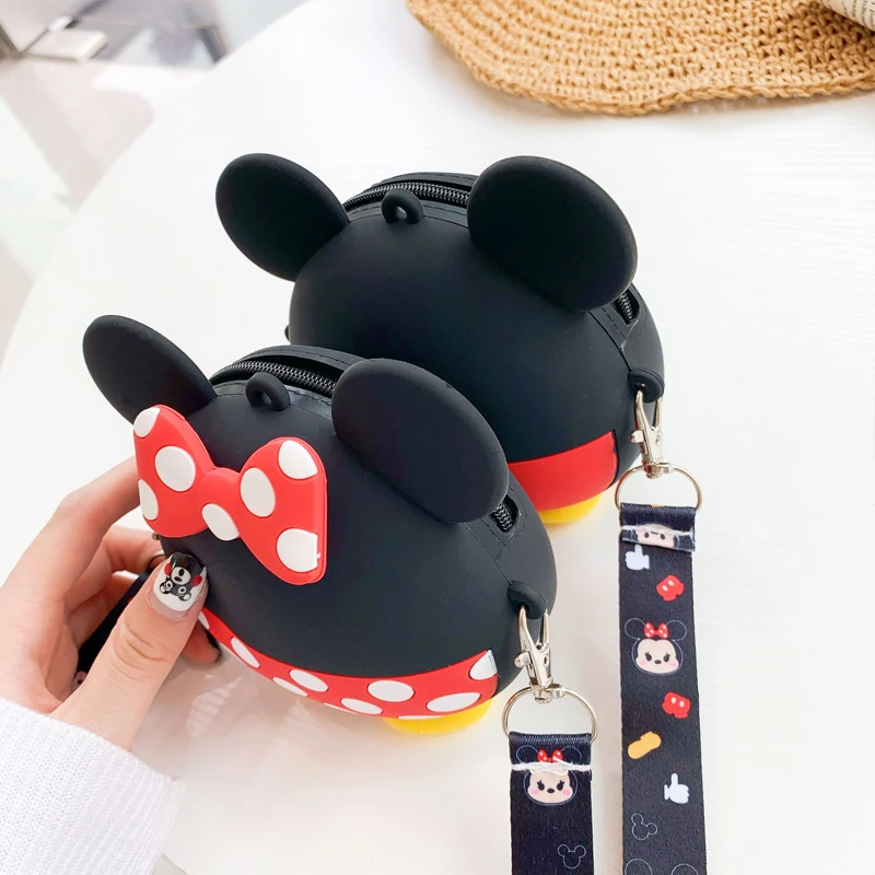 Милые Мультяшные женские сумки мягкие силиконовые сумки-мессенджеры на плечо