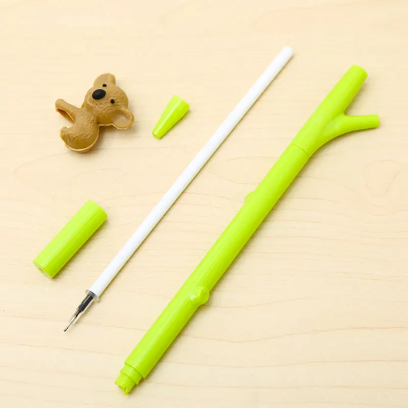 12 шт./компл. в Корейском стиле виде коалы гелевые ручки смешные аниме синие