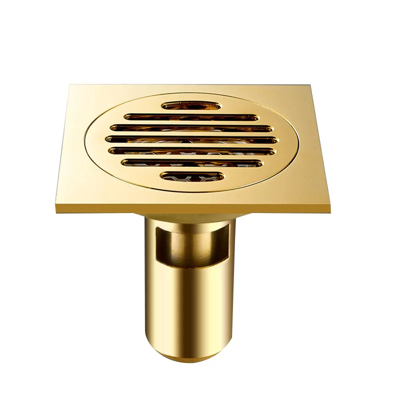 Душевая напольная дренажная решетка для ванной комнаты с защитой от