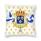 Наволочка с изображением французского герба Royal Standard Of The King Of France, декоративная наволочка для гостиной