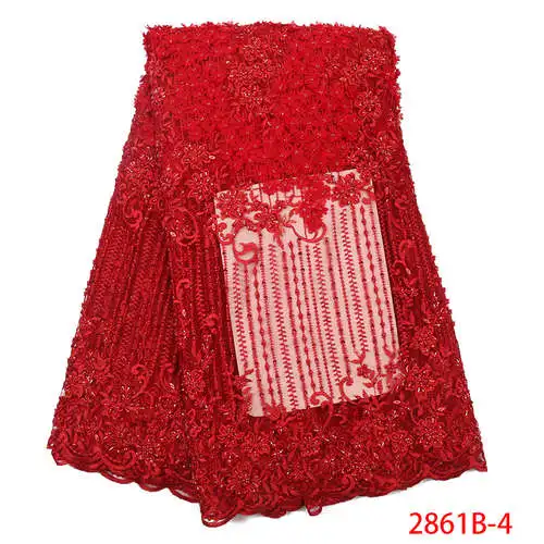 Антикварная медь Bridal Beads Lace Fabric Latest African Lace Fabric 3d Lace Embroidery French African Wedding Lace Fabric 2861b - Цвет: Антикварная медь