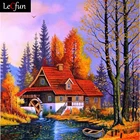 Набор для алмазной живописи LeCfun, деревенская Осенняя пейзаж, домашняя краска по номерам, сделай сам, 5D кристалл, стразы, искусственное ремесло