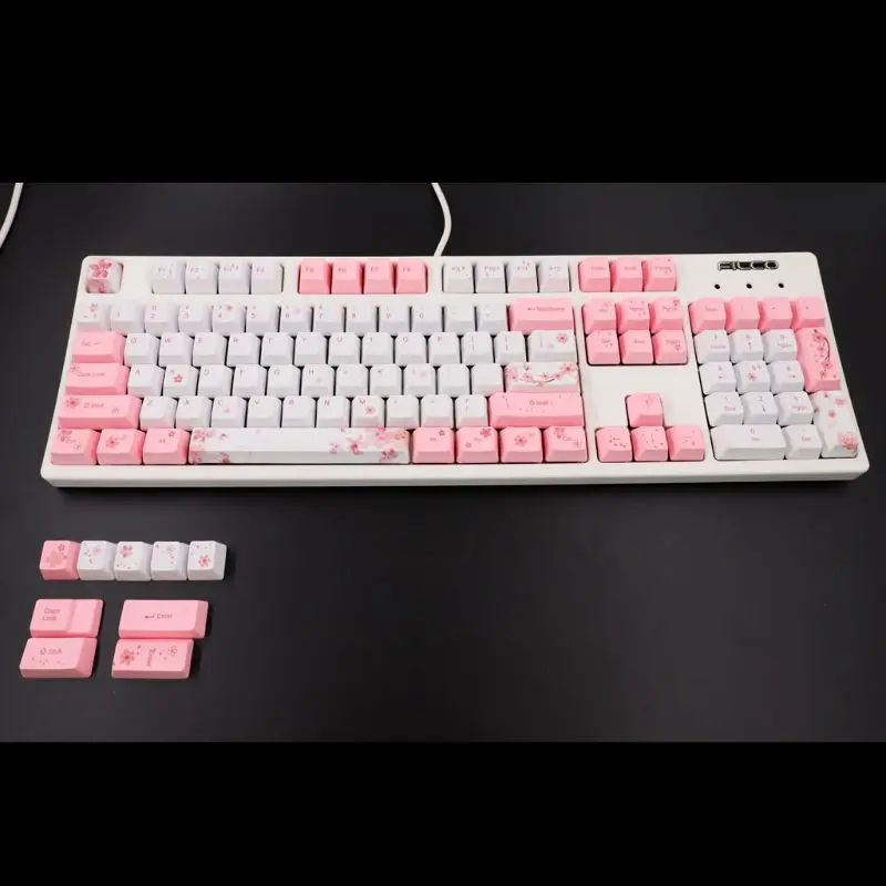 

OEM PBT Cherry Blossom Keycap механическая клавиатура Keycaps краситель-сублимация Keycap оптовая продажа дропшиппинг