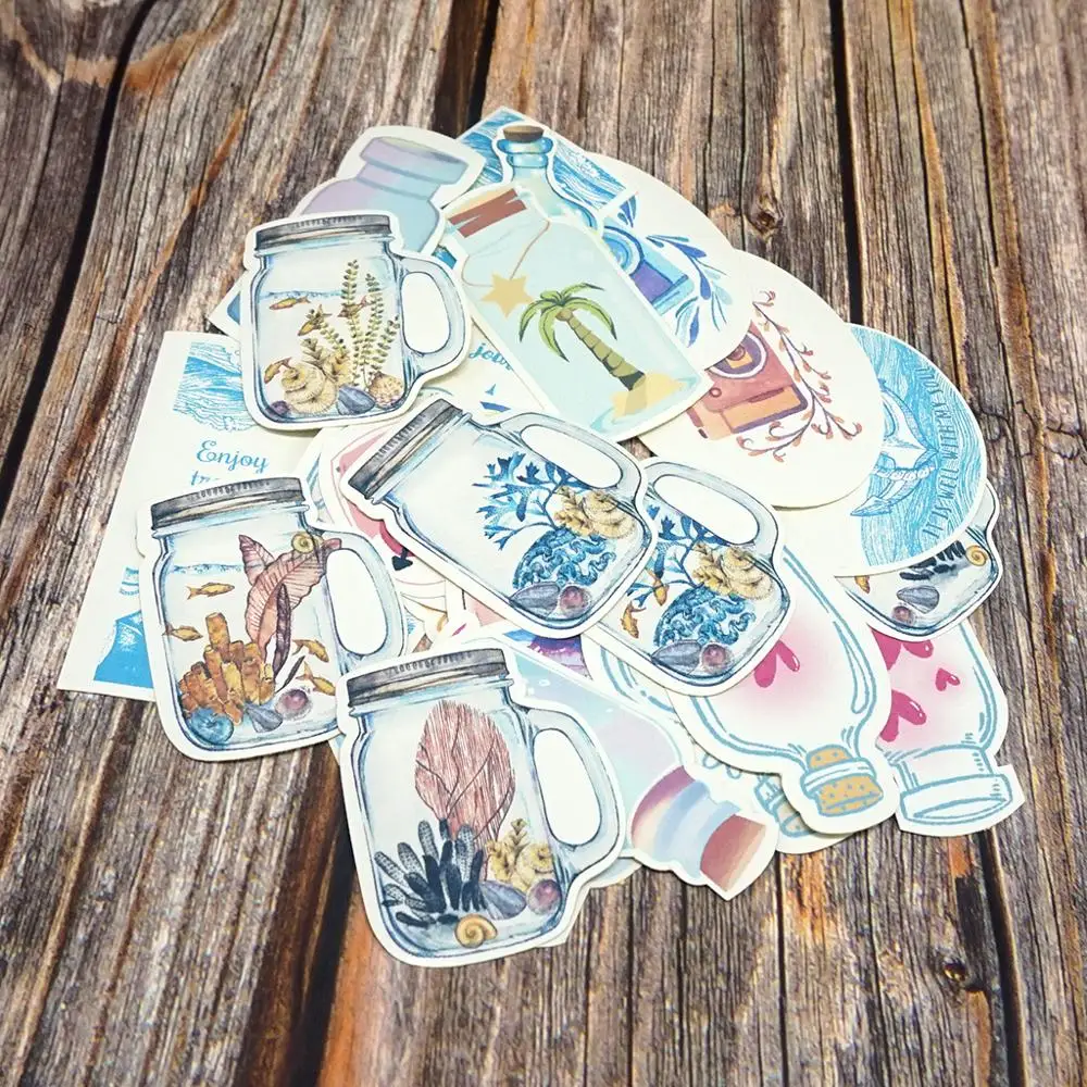 28 шт. наклейки в виде бутылки для девочек|Наклейки творчества| |