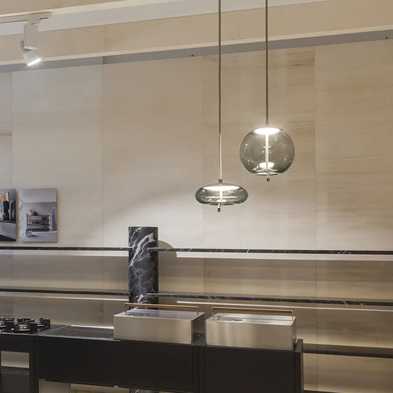

Modern BROKIS Knot Glass Pendant Lights luminaire suspendu Rope Hanging Lamp Designer Cafe bar light fixtures Drop ship