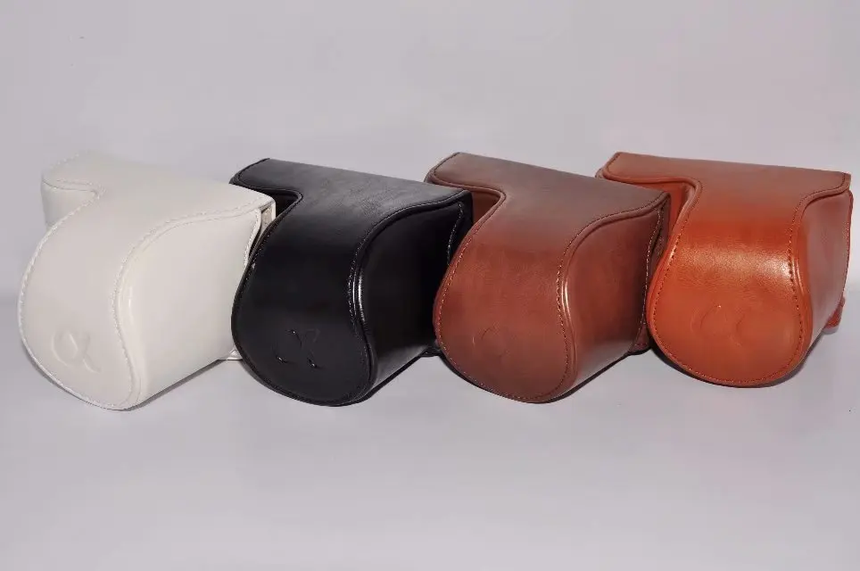 Кожаный чехол для камеры Sony A5000 A5100 NEX 3N 16 50 мм кожаный чехол|camera bag case|camera bagleather camera |