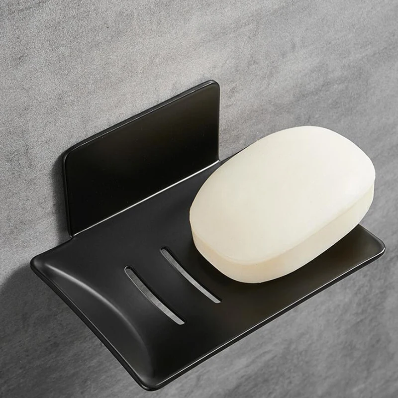 

No Drilling Soap Dish Holder Wall Mounted Soap Sponge Holder for Kitchen Soap Holder Bathroom Organizer Soap Holder