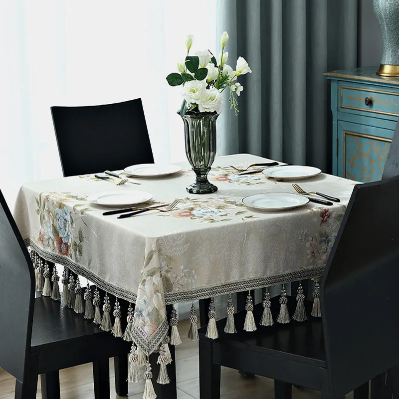 Многофункциональные элегантные скатерти пылесборник квадратная скатерть для