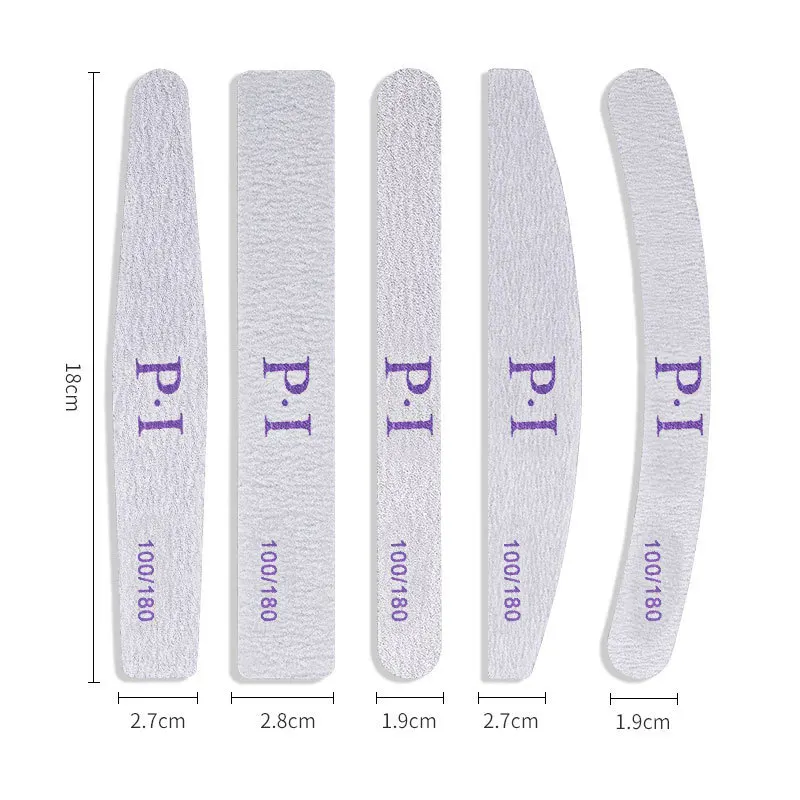

Modification unloading nails sand bar file double half moon prismatic polishing file manicure kit nail file