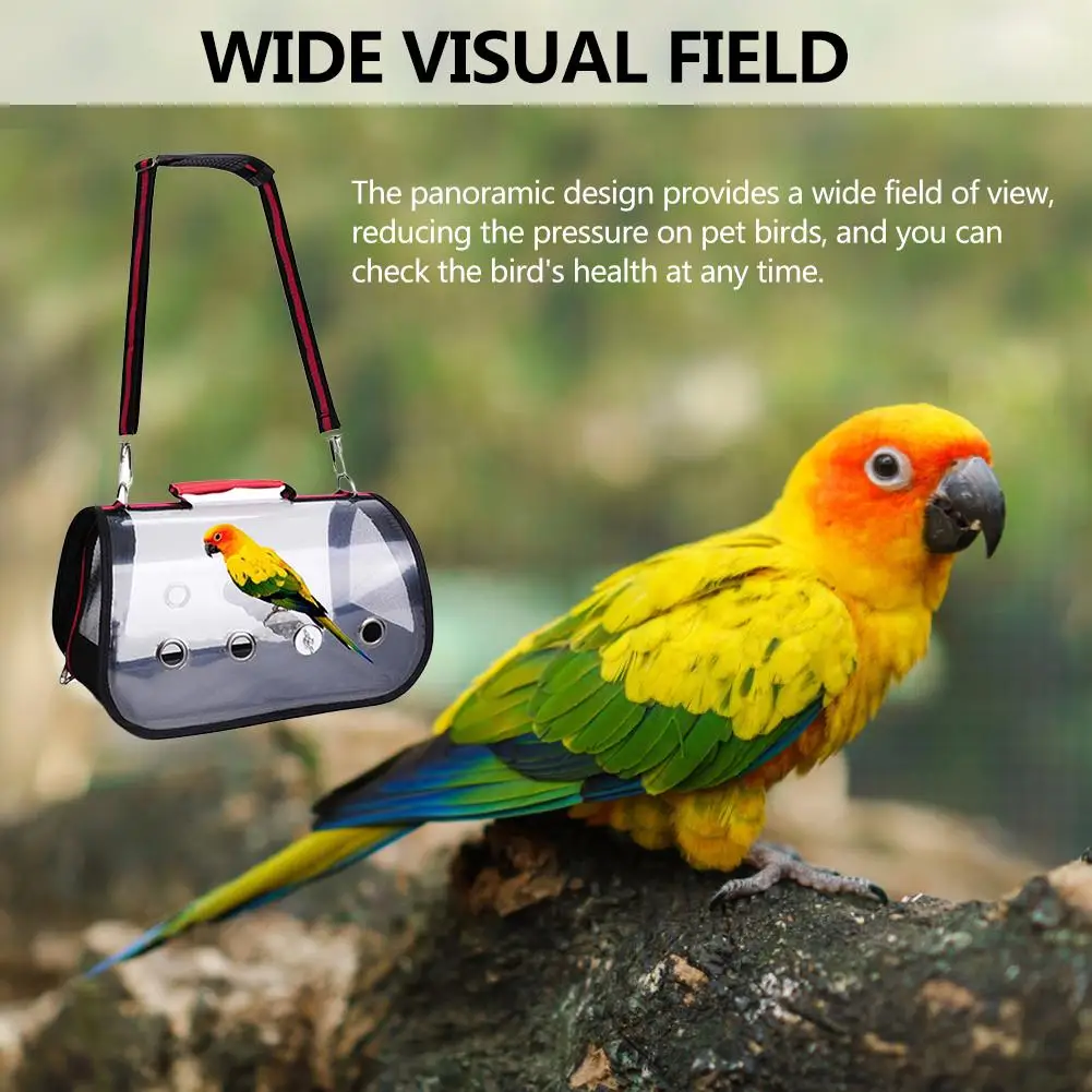 Прозрачная сумка для переноски домашних питомцев клетка попугаев дышащая на