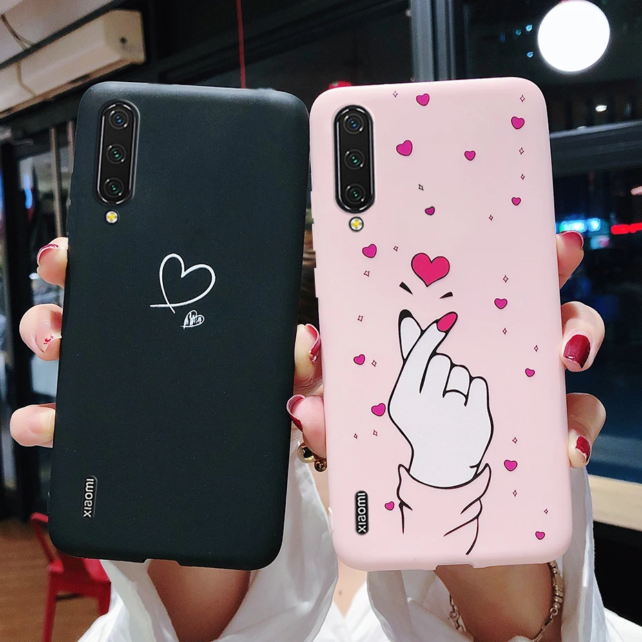 Чехол для Xiaomi MI A3 силиконовый матовый Мягкий чехол из ТПУ задняя крышка чехлы