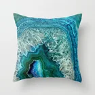 Чехол для художественная Подушка с принтом, мягкая подушка для дивана в стиле Средиземноморский, темно-синий, морской, морской, океан, бирюзовый, в стиле ретро, с геометрическим рисунком