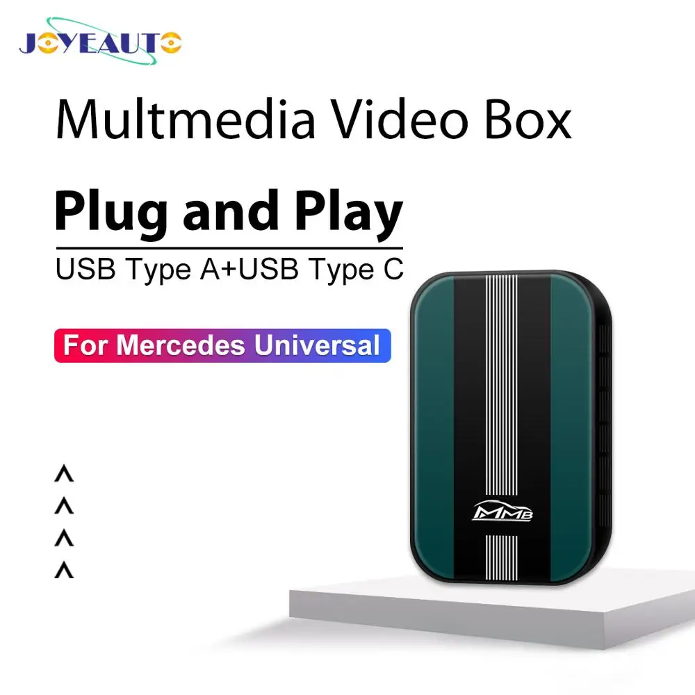 JoyeAuto 4 + 32G CarPlay AI Box для Mercedes Benz A B C E S Calss мультимедийная видеоприставка