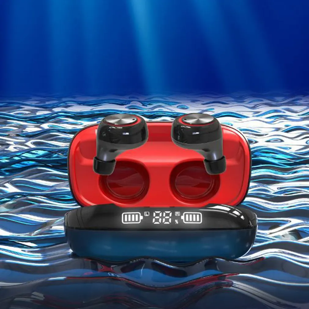 

Водонепроницаемые наушники X7 с цифровым дисплеем, Сверхдолгий Срок службы батареи, беспроводная сенсорная гарнитура, наушники-вкладыши, бе...