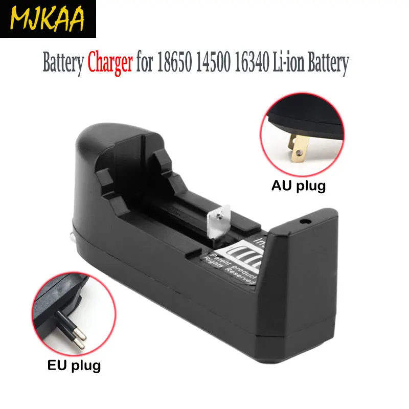 MJKAA 3400 mAH 3 7 V Перезаряжаемый 18650 аккумулятор фонарик + 1 шт зарядное устройство (EU/AU