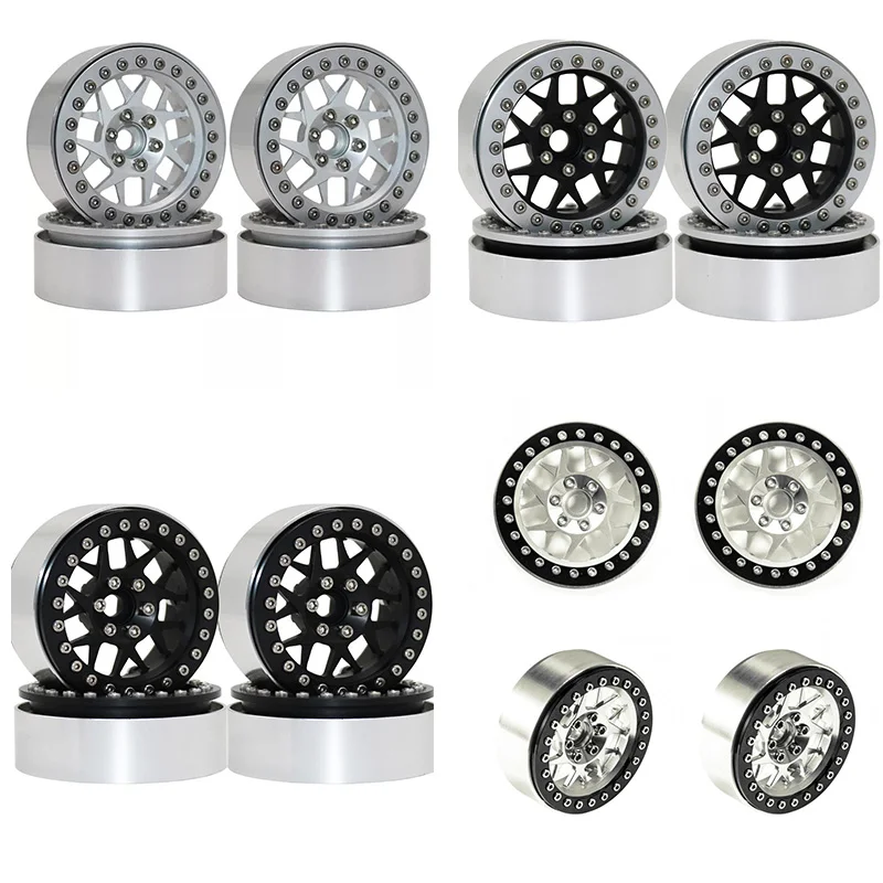 Колесные диски из алюминиевого сплава 2 для 1/10 RC Rock Crawler Axial SCX10 RR10 Wraith 90056 Traxxas TRX4 4