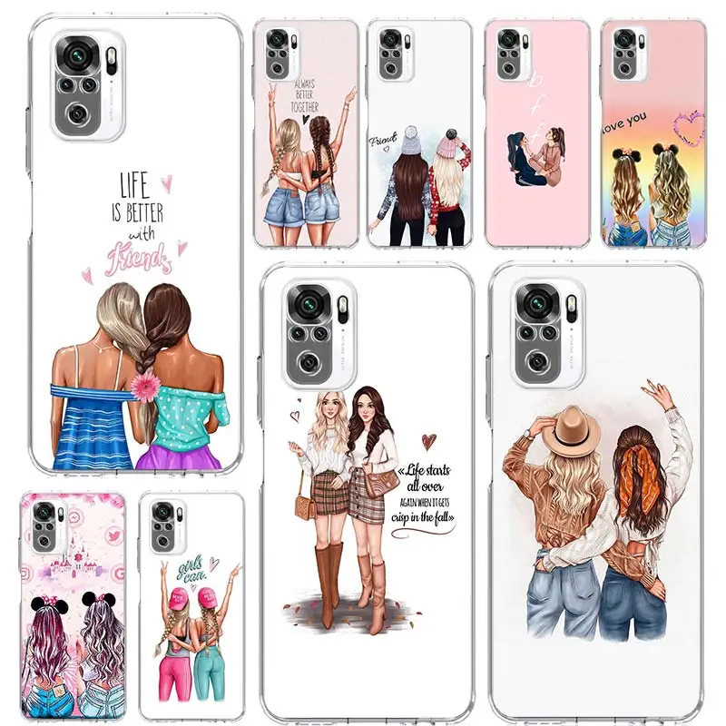 

Best Friends Forever Phone Case Funda For Xiaomi Redmi Note 10 Pro 8 9 Pro 9S 10S 8T 8A 9A 9C 7 7A 6 6A Cover Coque Capa