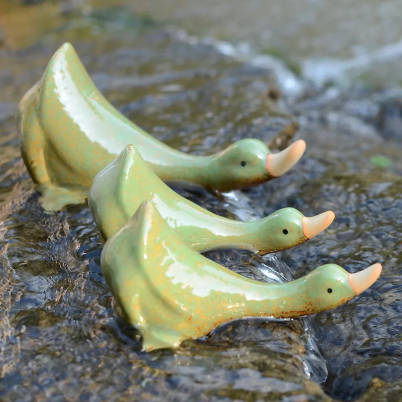 

Garden Decoration Outdoor Animal Ornaments Home Decor Ceramic Statue For Pool Park Yard Garden Desktop Accessories