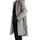 Зимнее пуховое пальто, Женское пальто 2021, утепленная длинная куртка, пальто с мягкой подкладкой, женская верхняя одежда, Топ
