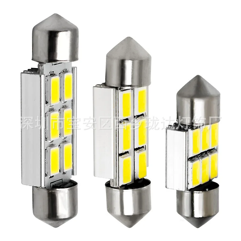 

Direct Supply Double Point Decoding Lamp 5630-6smd Automobile Led Special Reading Lamp 31mm 36mm 39mm Car Accessories