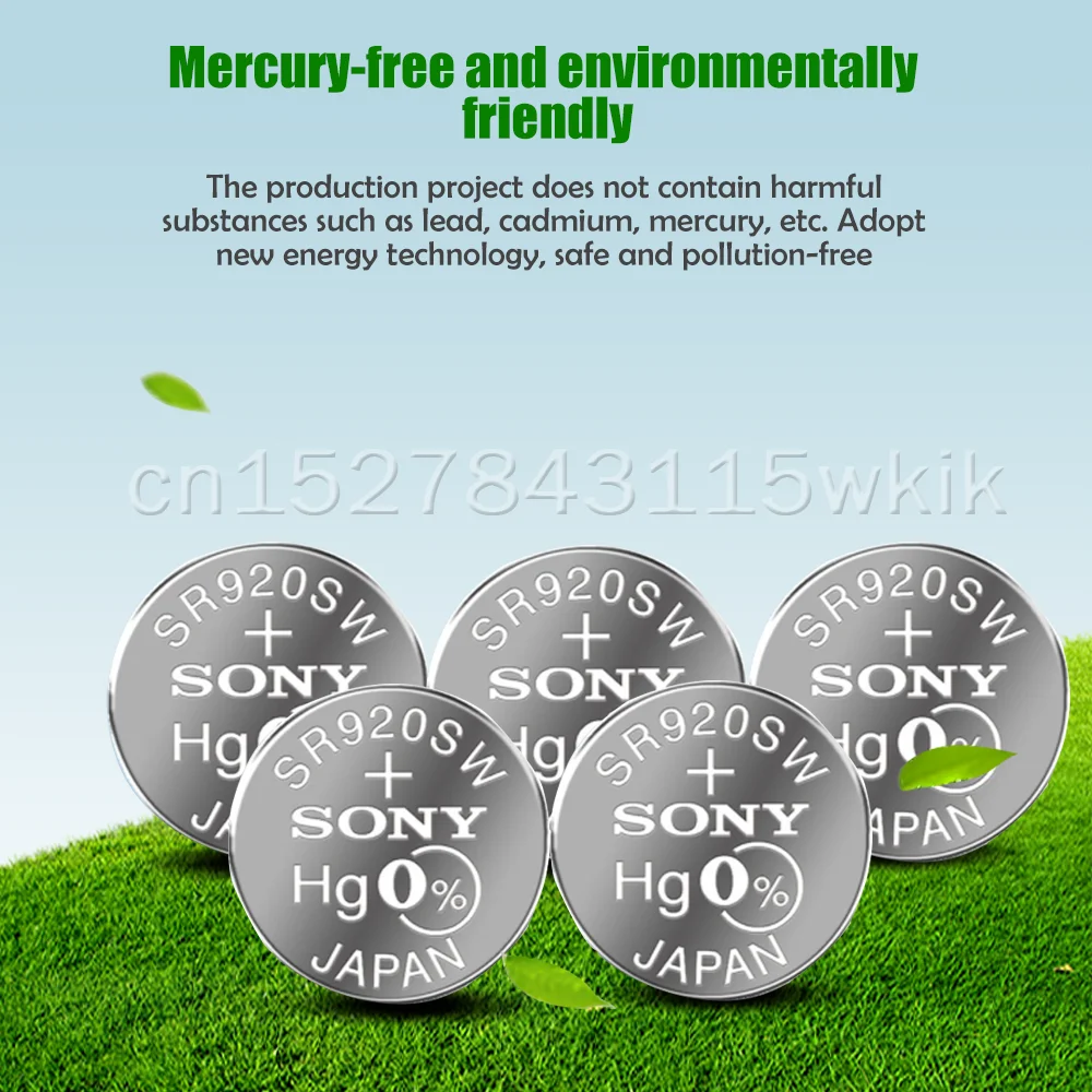 Батарейка для часов Sony 371 SR920SW AG6 920 LR920 LR69 171 370A 371A 1 55 в оксид серебра 15 шт. |