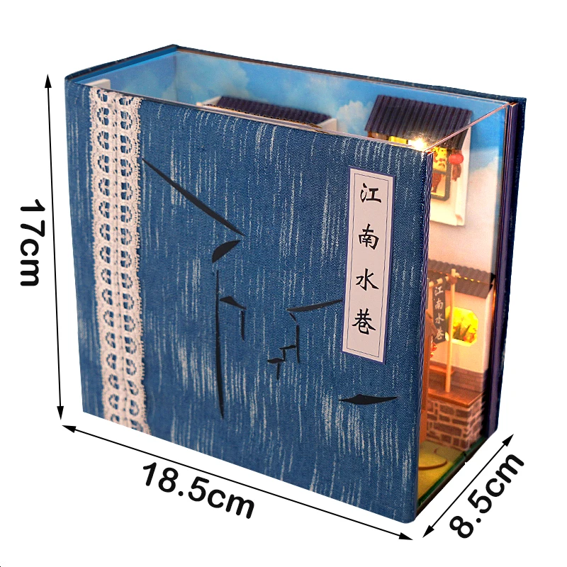 diy book nook shelf insert kits miniature dollhouse with furniture roombox bookends model building toys girls gifts home decor free global shipping