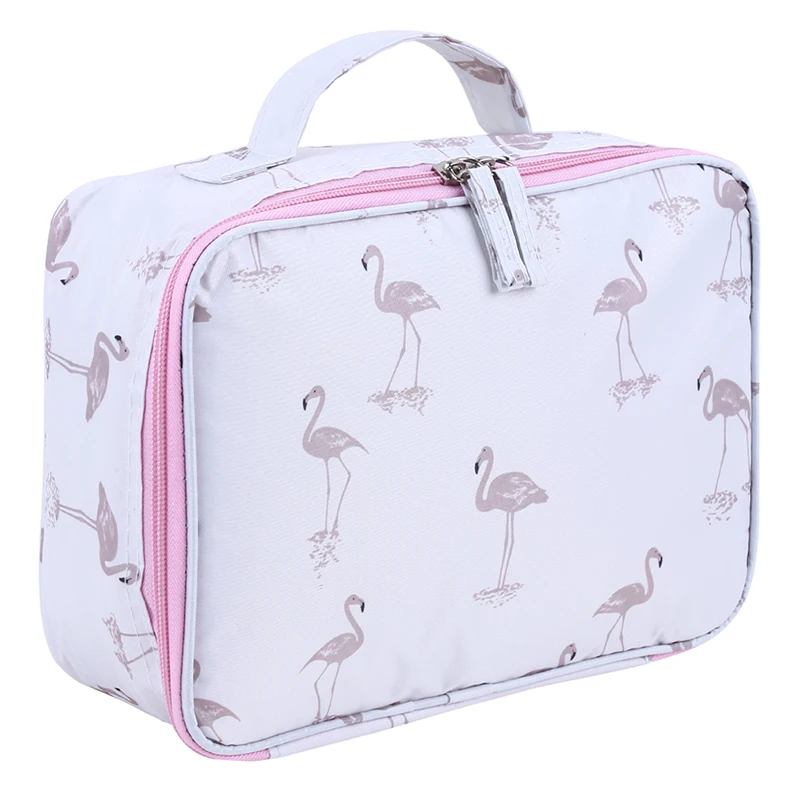 Женская портативная косметичка для туалетных принадлежностей вместительная