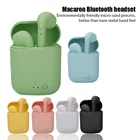 Беспроводная гарнитура Macaron color TWS, Bluetooth 5,0, спортивные наушники-вкладыши, гарнитура с зарядным чехлом, подходит для всех смартфонов