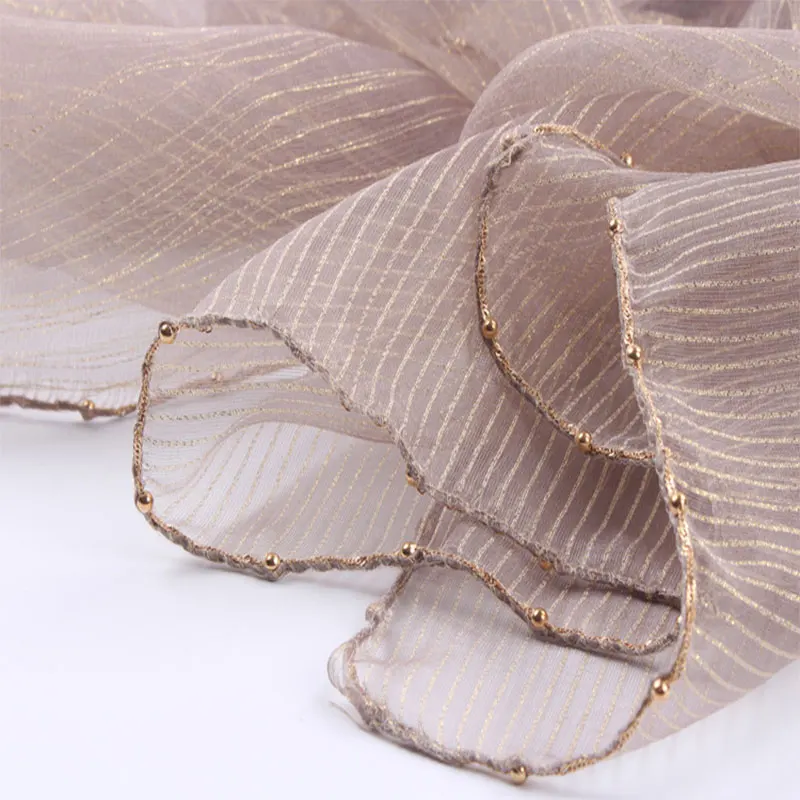 

Новинка 2020, женский роскошный Шелковый шерстяной шарф, шали с бусинами, дамские пашмины, шейный хиджаб, накидки, зимние шарфы, бандана, пончо