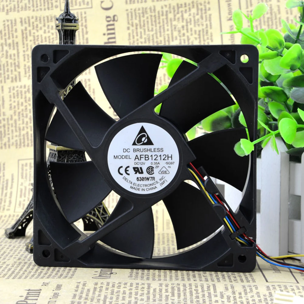 Для Delta AFB1212H 12V 0.35A (12 см) 120*120*25 мм 3 он лайн 4 строчный шасси Питание Вентилятор