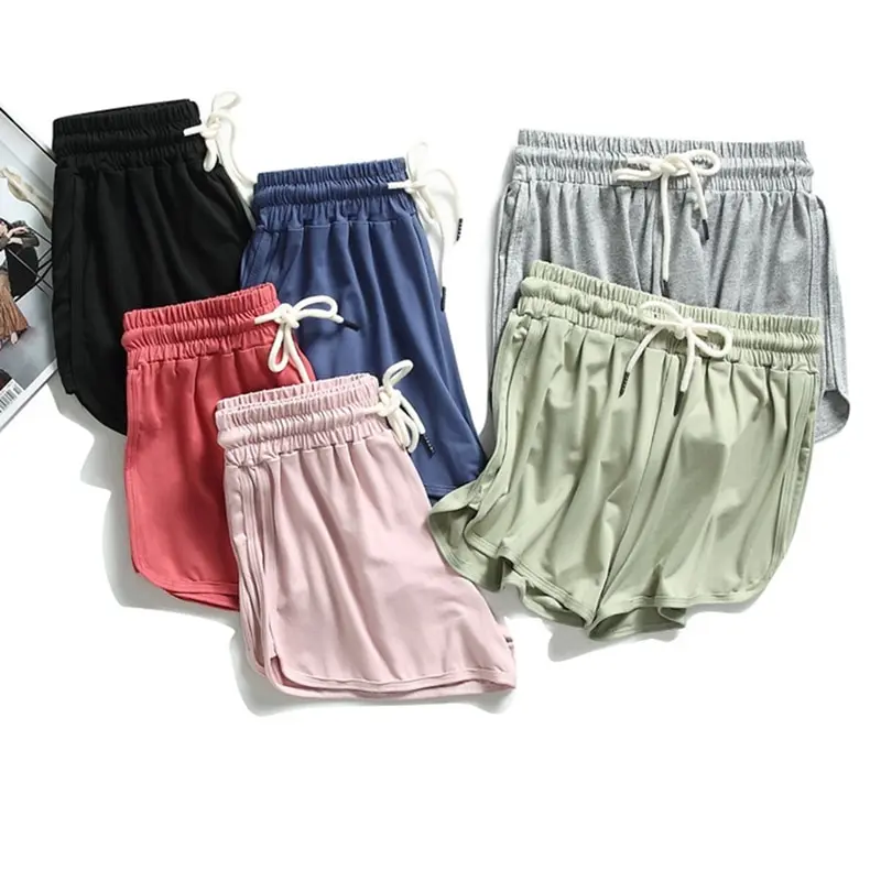 

Laamei Summer Shorts Women Fashion Ladies Elastic Waist Short Pants Girl Casual Cotton Shorts Black Home Shorts For Female S-XL