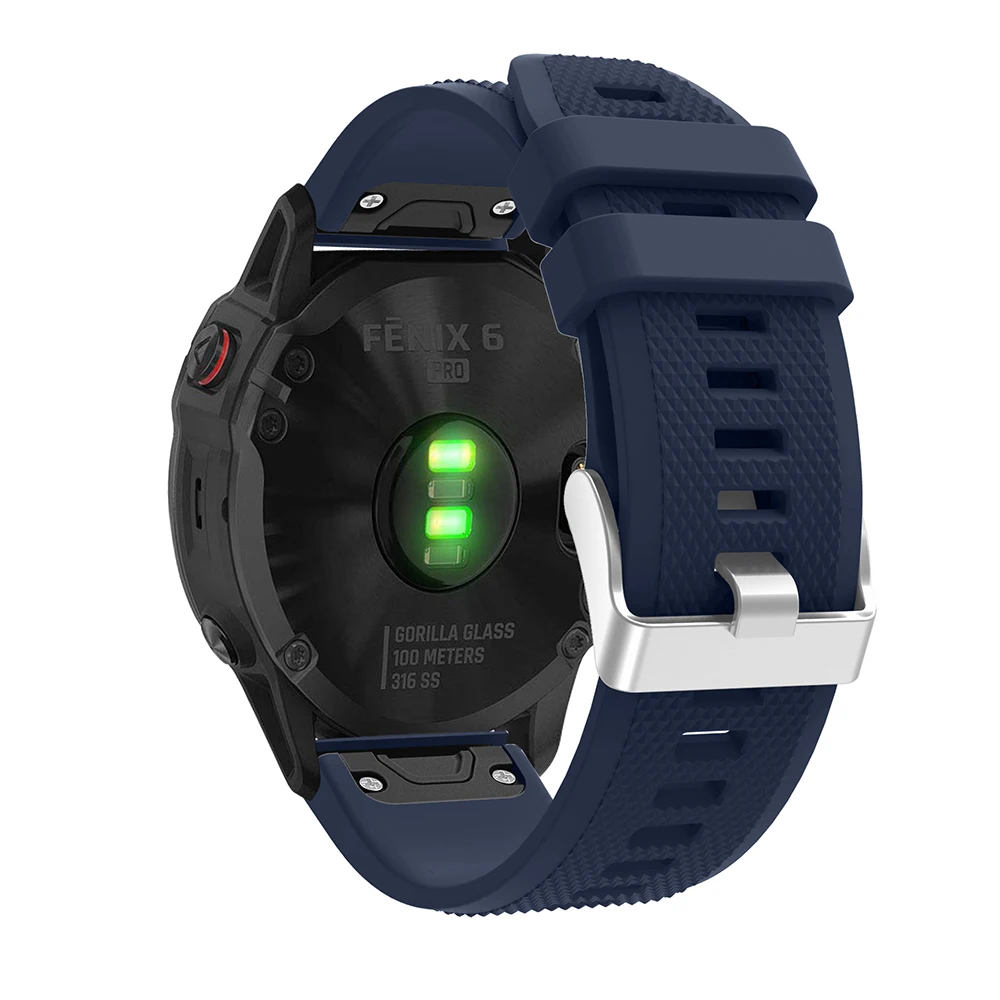 22 мм силиконовый ремешок для Garmin Fenix 6/5/5 Plus Quick Release Band для Garmin Forerunner 935/Instinct/Quatix 5 Smart Watch band