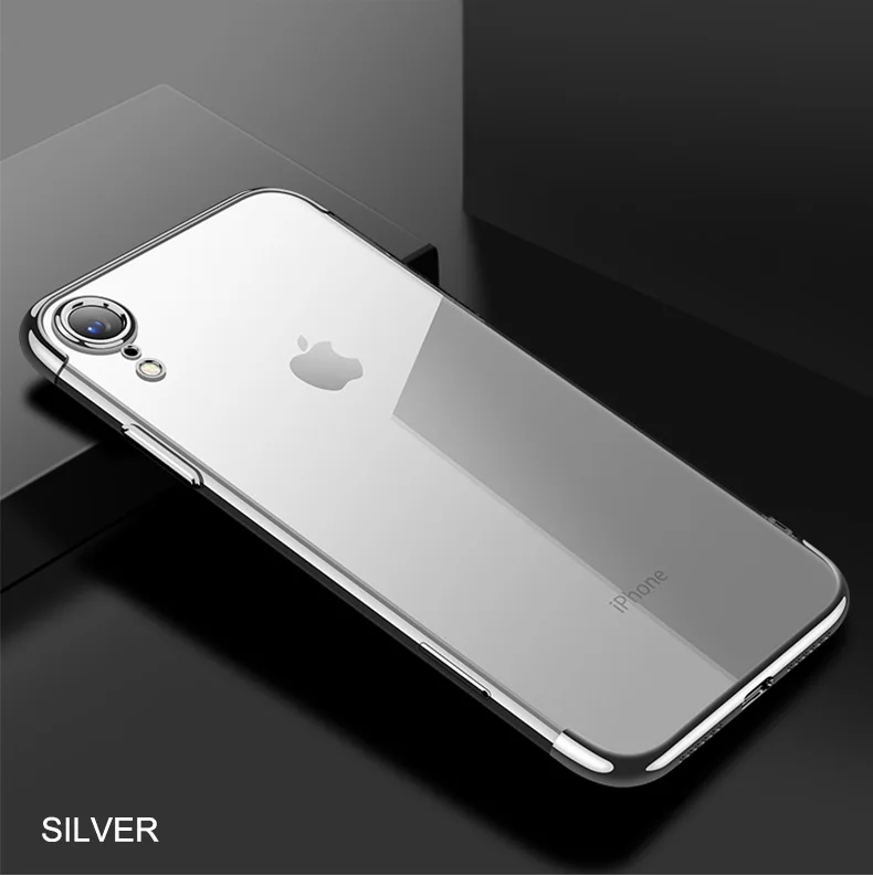 Мягкий ТПУ чехол для iPhone X 11 pro чехол для iPhone 6S 6 8 7 Plus XR XS Max Анти-Царапины гальванический защитный чехол для телефона
