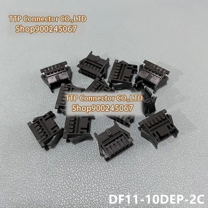 

100 шт./лот соединительный элемент, пластиковая оболочка 10P 2,0 мм, ширина ножки, 100% новый и оригинальный