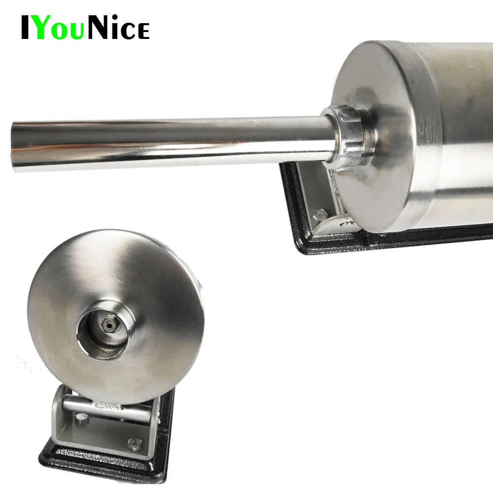 Ручной горизонтальный колбасный шприц устройство из нержавеющей стали для