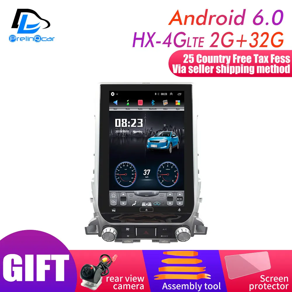 13.8 HX-4G 2G32G 13,8 дюймов 4G Lte 64G вертикальный экран android Мультимедиа Видео Радио плеер для Toyota LAND CRUISER 18 лет навигации стерео - Цвет: 13.8 HX-4G 2G32G