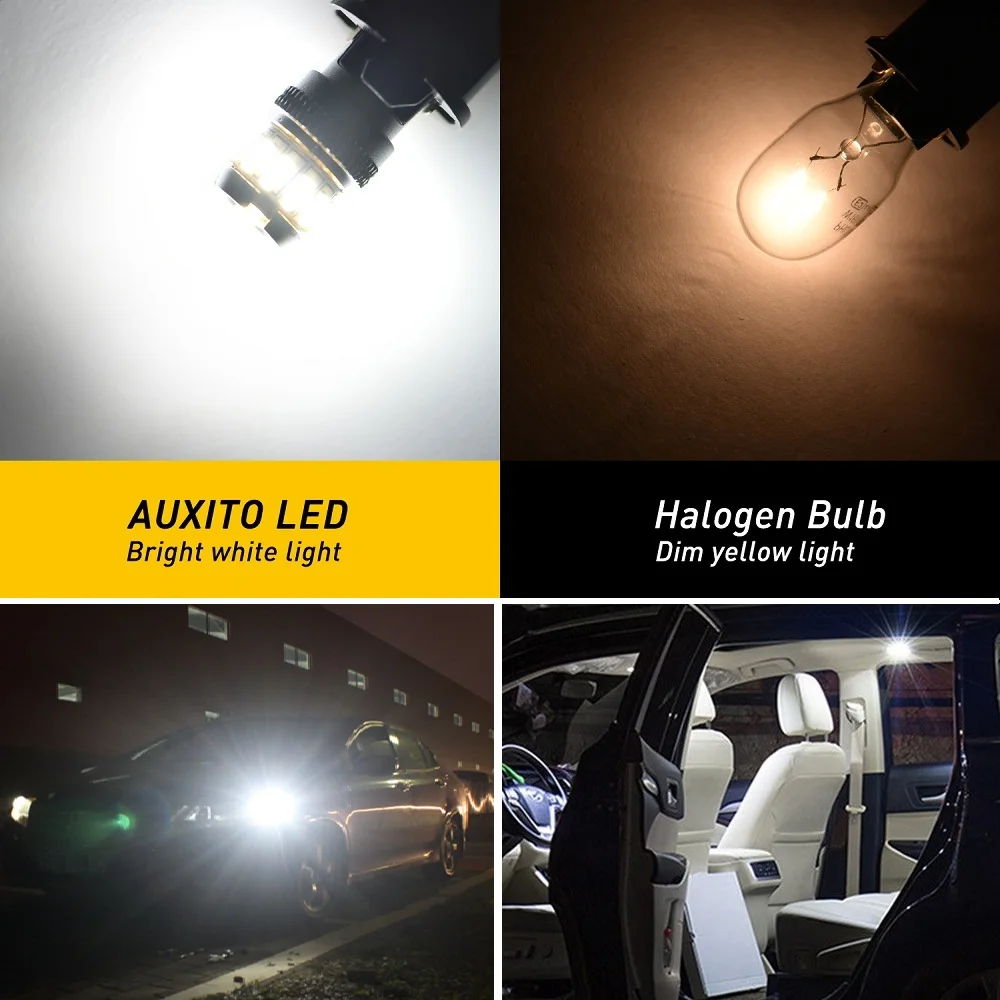Светодиодсветодиодный лампы AUXITO 2x W5W T10 с Canbus для парковочных огней s автомобилей